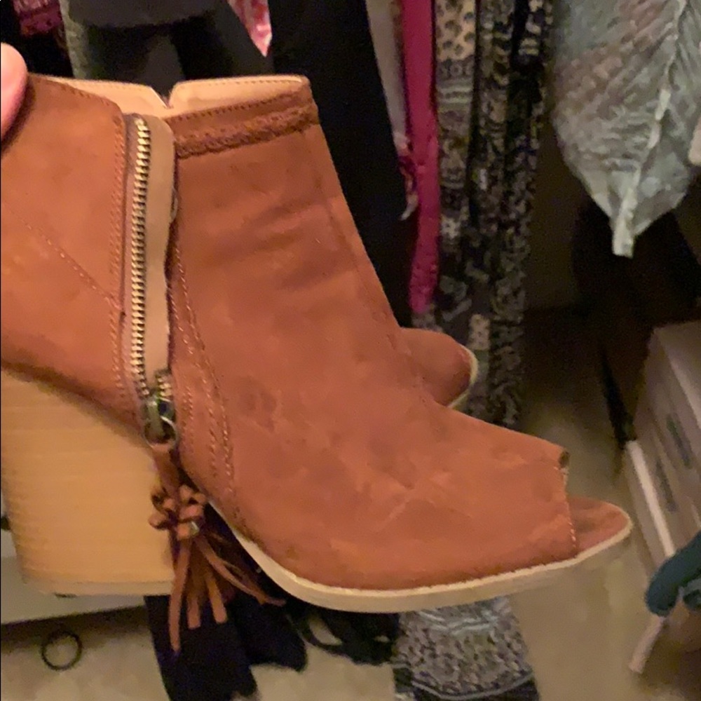 open toed heels